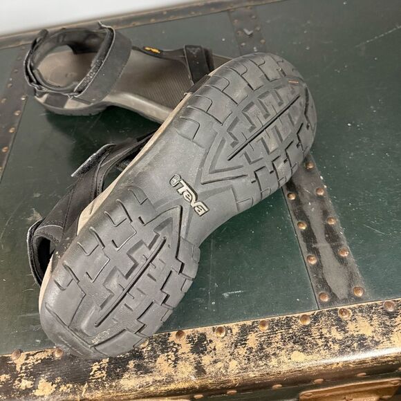 Teva Meacham Men’s Black Open Toe Outdoor Sandals Size12 Style# 1110392 - Picture 2 of 3